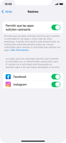 Pulsa el indicador junto a 