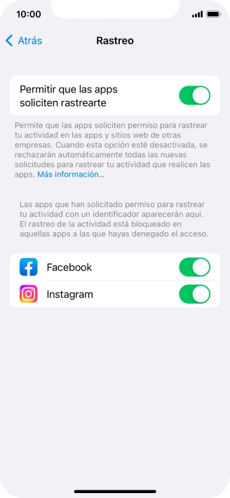 Pulsa el indicador junto a 