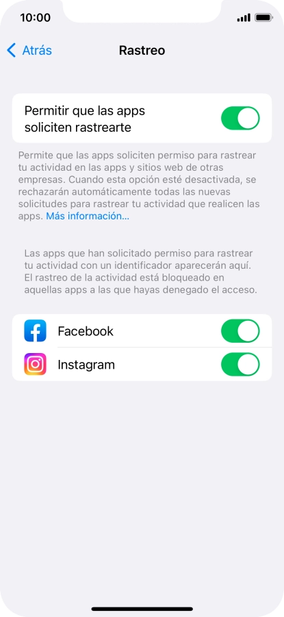 Pulsa el indicador junto a 