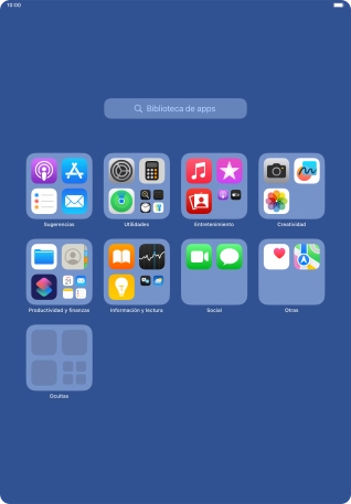 La app está ahora en la carpeta Ocultas en la biblioteca de apps.