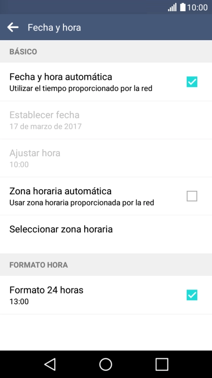 Pulsa el indicador junto a 