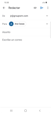 Pulsa Asunto e introduce el asunto deseado.