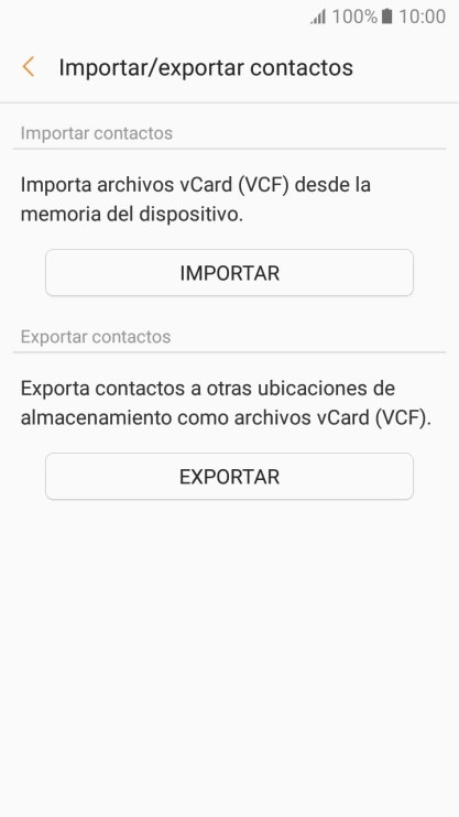 Pulsa IMPORTAR.