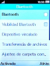 Selecciona Bluetooth para activar el Bluetooth.
