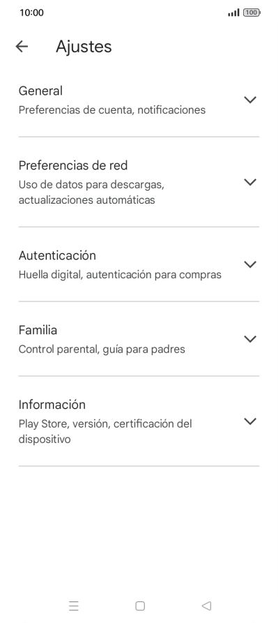 Pulsa Preferencias de red.