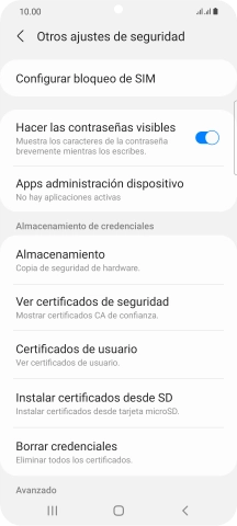 Pulsa Configurar bloqueo de SIM.