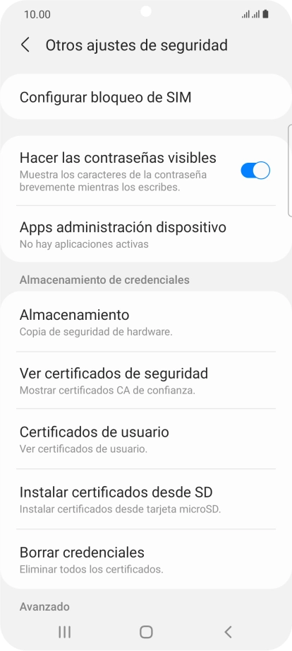 Pulsa Configurar bloqueo de SIM.