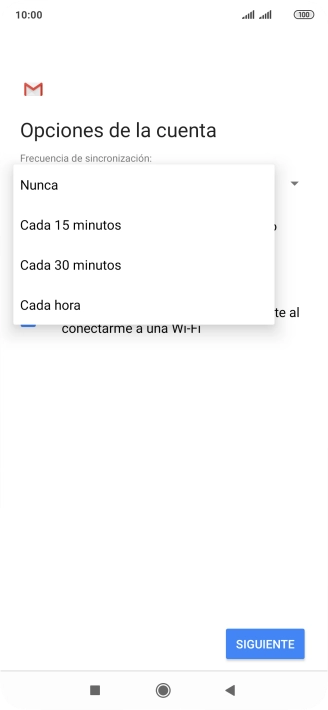 Pulsa el ajuste deseado.