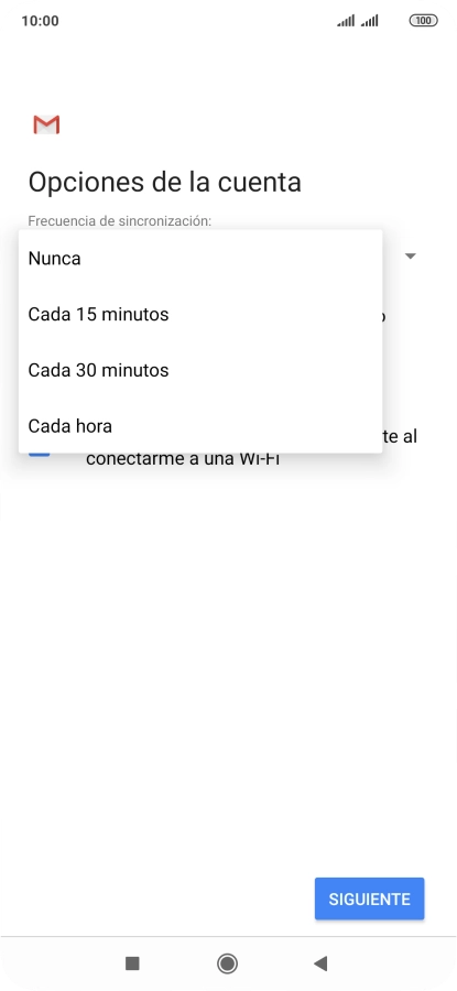 Pulsa el ajuste deseado.