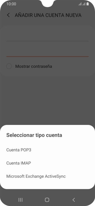 Pulsa Cuenta IMAP.