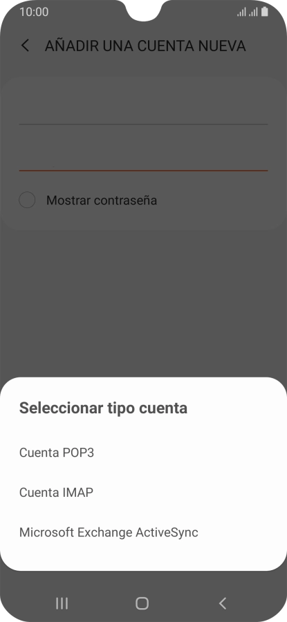 Pulsa Cuenta IMAP.