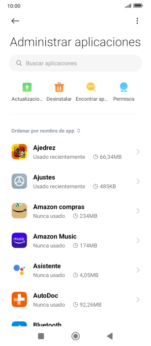 Pulsa la app deseada.