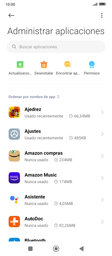 Pulsa la app deseada.