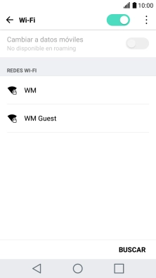 Pulsa la red wifi deseada.