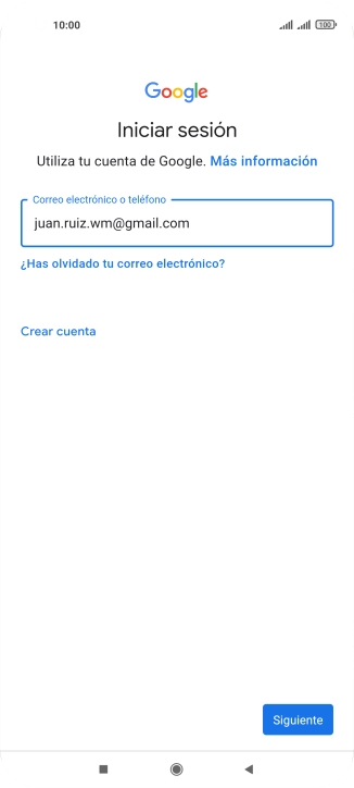 Pulsa Siguiente.