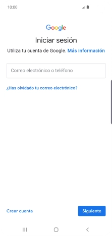 Si no tienes una cuenta de Google, pulsa Crear cuenta y sigue las indicaciones de la pantalla para ver cómo crear una cuenta nueva.