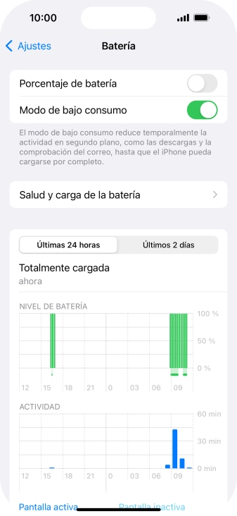 Desliza el dedo hacia arriba desde la parte inferior de la pantalla para terminar y volver a la pantalla de inicio.
