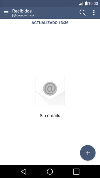 Pulsa el icono de nuevo correo electrónico.
