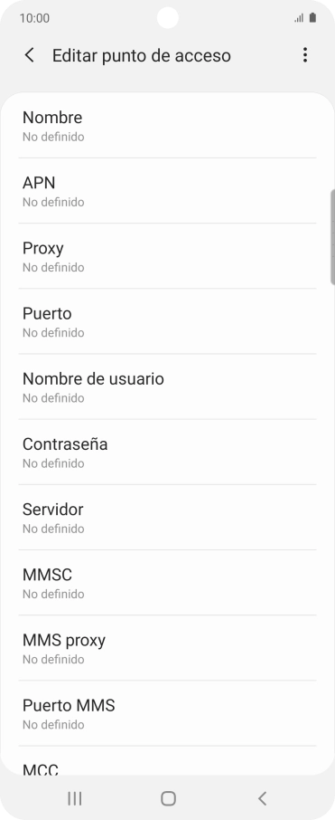 Pulsa Nombre.