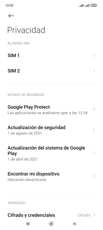 Pulsa la tarjeta SIM deseada.