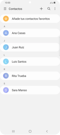 Desliza el dedo hacia la derecha desde la parte izquierda de la pantalla.