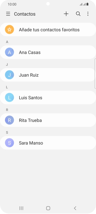 Desliza el dedo hacia la derecha desde la parte izquierda de la pantalla.