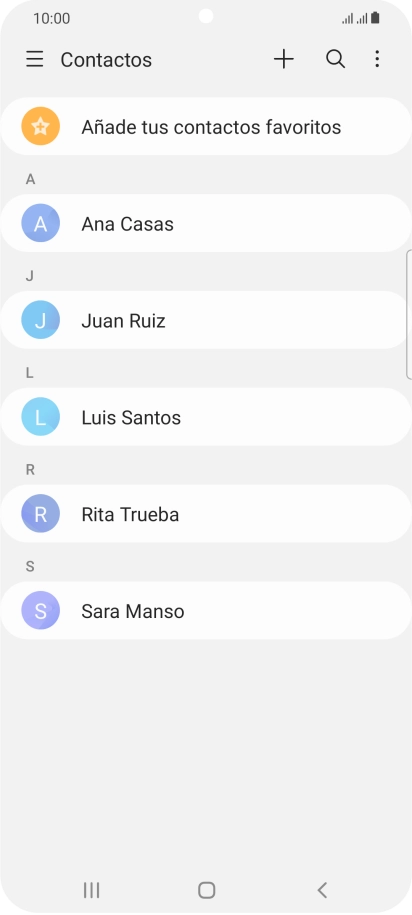 Desliza el dedo hacia la derecha desde la parte izquierda de la pantalla.