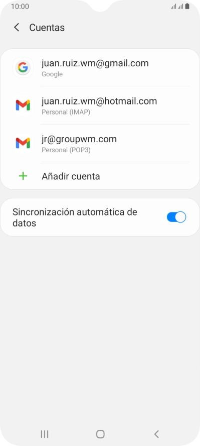 Pulsa el indicador junto a 