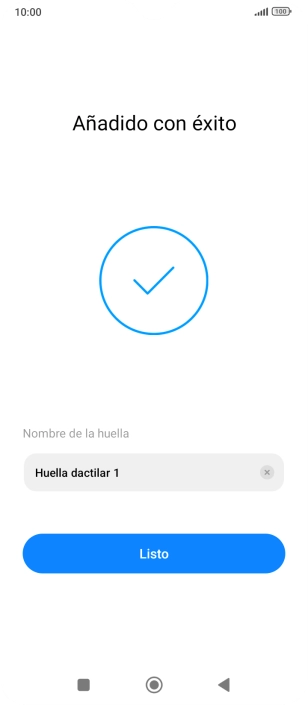 Pulsa Listo.