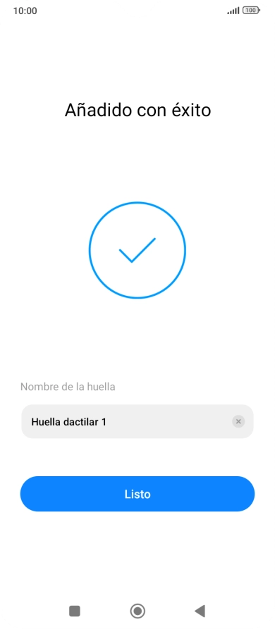 Pulsa Listo.