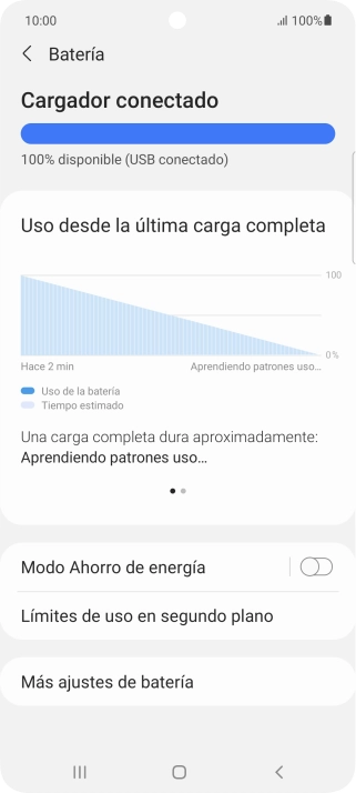 Pulsa Modo Ahorro de energía.