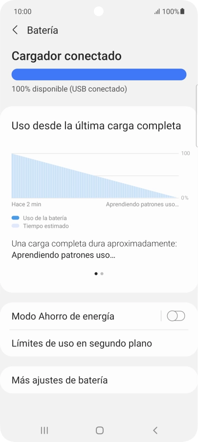 Pulsa Modo Ahorro de energía.