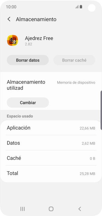 Pulsa la tecla de inicio para terminar y regresar a la pantalla de inicio.