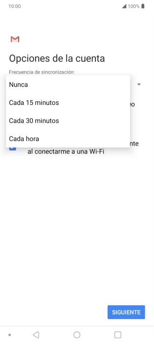 Pulsa el ajuste deseado.