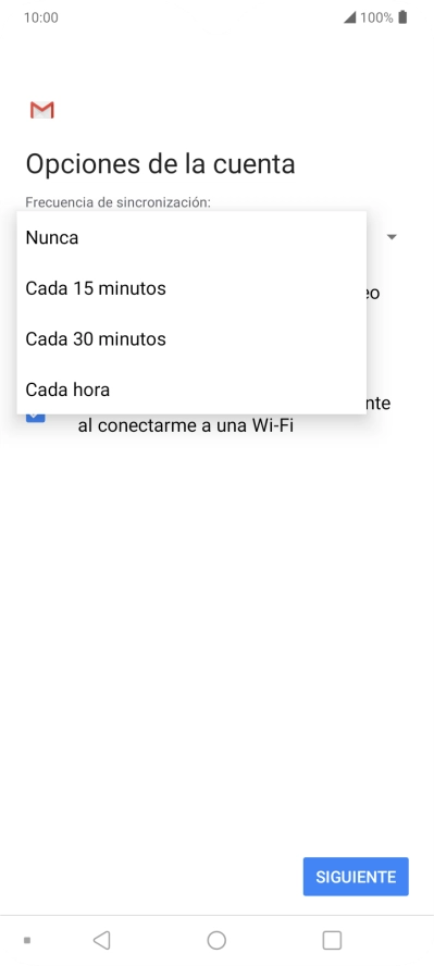 Pulsa el ajuste deseado.
