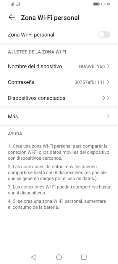 Pulsa Nombre del dispositivo.