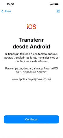 Para transferir contenido a tu teléfono, tienes que haber instalado la app 