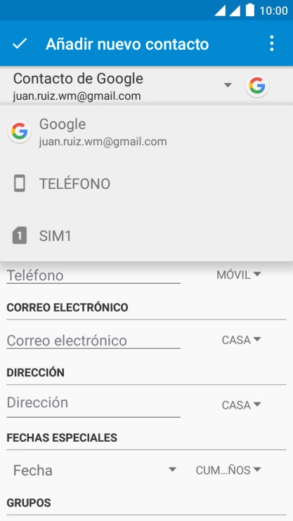 Pulsa TELÉFONO.