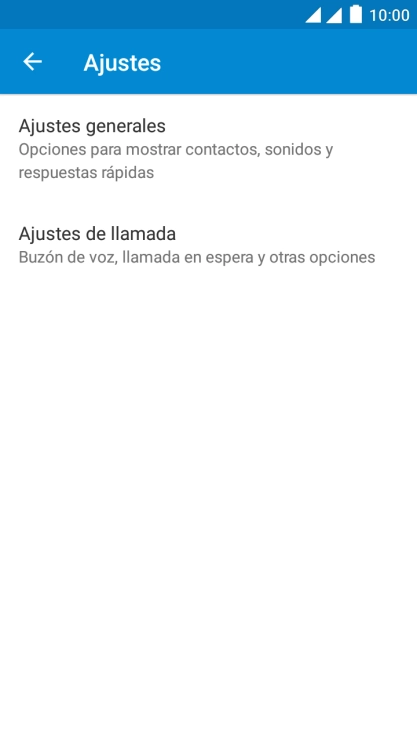 Pulsa Ajustes de llamada.