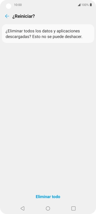 Pulsa Eliminar todo.