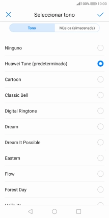 Pulsa Música (almacenada).