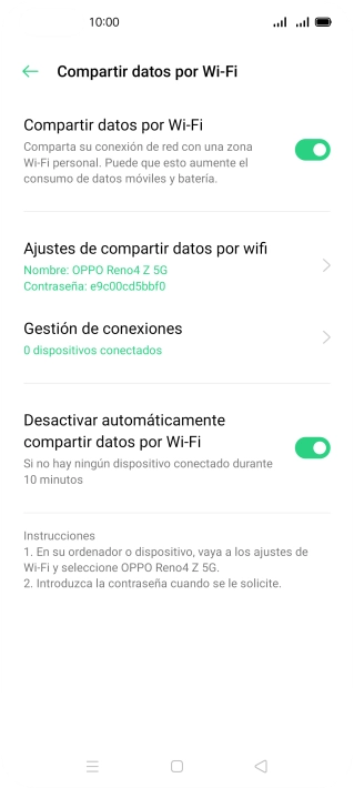 Pulsa la tecla de inicio para terminar y regresar a la pantalla de inicio.