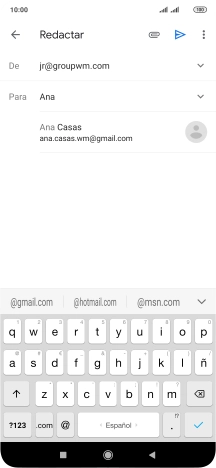 Pulsa el contacto deseado.