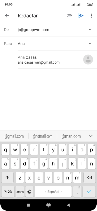 Pulsa el contacto deseado.