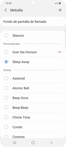 Pulsa la tecla de inicio para terminar y regresar a la pantalla de inicio.