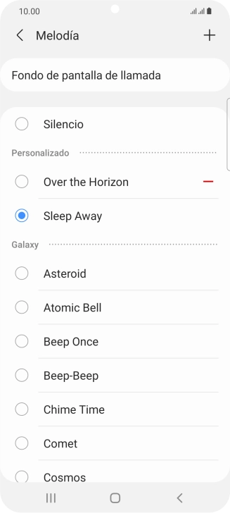 Pulsa la tecla de inicio para terminar y regresar a la pantalla de inicio.