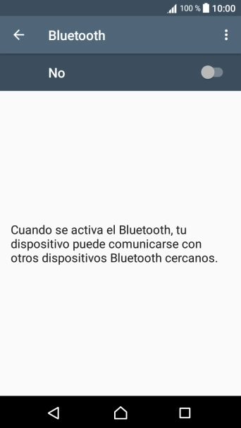 Pulsa el indicador para activar la función.