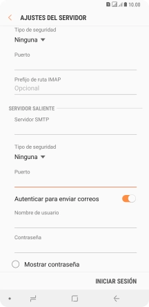 Pulsa el indicador junto a 