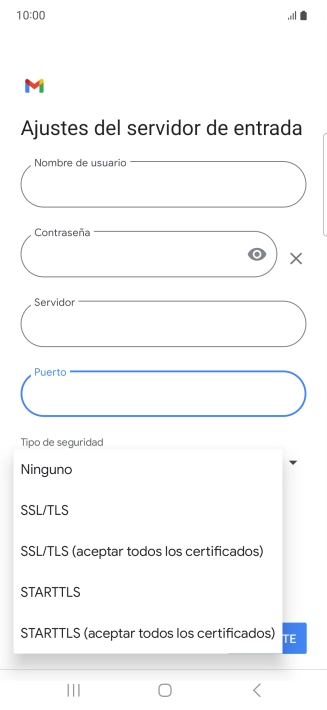 Pulsa SSL/TLS.