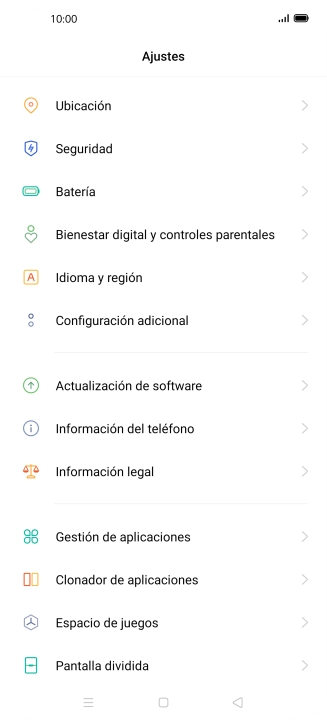 Pulsa Seguridad.